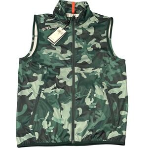 RLX Ralph Lauren Golf Vest Mens‎ Small Camouflage Print Full Zip Sleeveless
